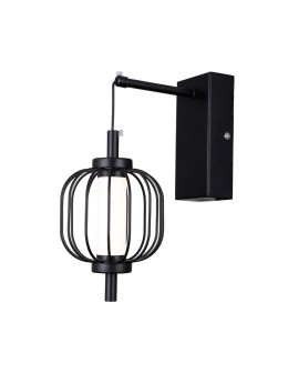 ITALUX Pedro wall lamp 1xLED 4W 3000K matte black, chrome WL-34405-1-BK
