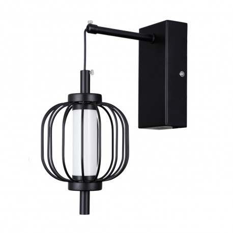 ITALUX Pedro ścienna 1xLED 4W 3000K Czarny mat, chrom WL-34405-1-BK