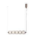 Pendant lamps over the island - ITALUX Pedro Pendant 5xLED 20W 3000K Gold PND-34405-5-HBR - product 2