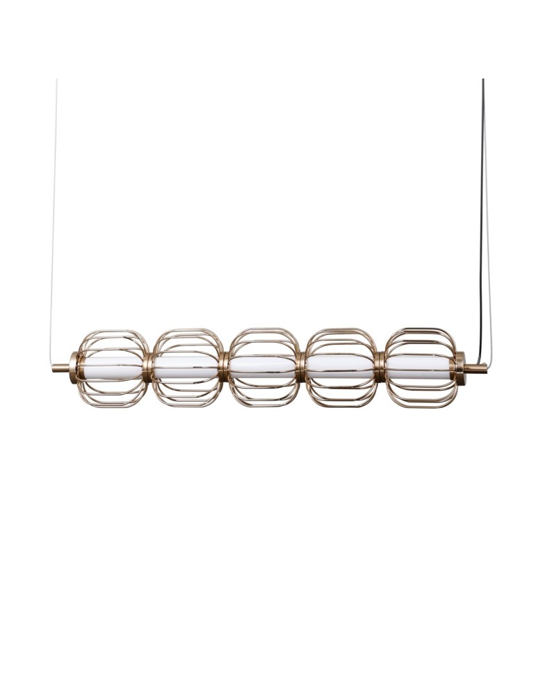 Pendant lamps over the island - ITALUX Pedro Pendant 5xLED 20W 3000K Gold PND-34405-5-HBR - product kolory-swiatla.pl 1