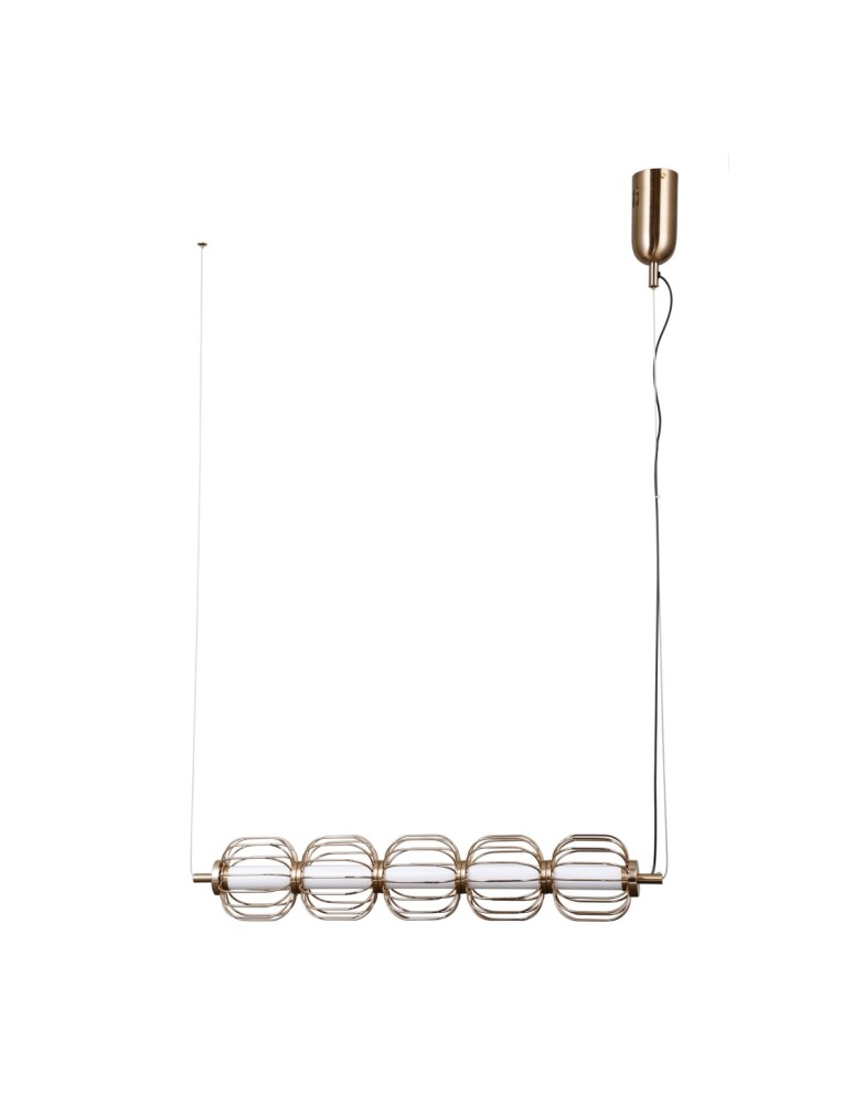 Pendant lamps over the island - ITALUX Pedro Pendant 5xLED 20W 3000K Gold PND-34405-5-HBR - product kolory-swiatla.pl 5
