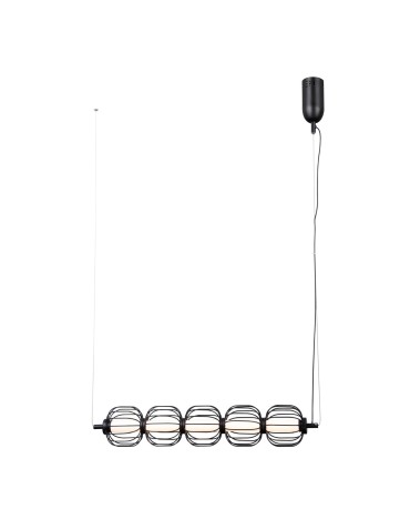 ITALUX Pedro Wisząca 5xLED 20W 3000K Czarny mat, chrom PND-34405-5-BK - produkt 2