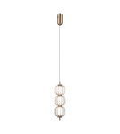 Single pendant lamps - ITALUX Pedro Pendant 3xLED 12W 3000K Gold PND-34405-3V-HBR - product 1