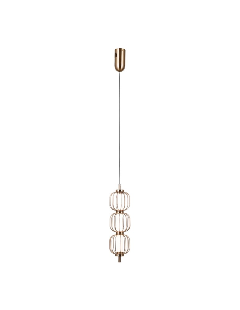 Single pendant lamps - ITALUX Pedro Pendant 3xLED 12W 3000K Gold PND-34405-3V-HBR - product kolory-swiatla.pl 1