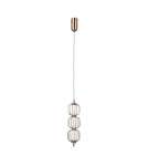 Single pendant lamps - ITALUX Pedro Pendant 3xLED 12W 3000K Gold PND-34405-3V-HBR - product 3