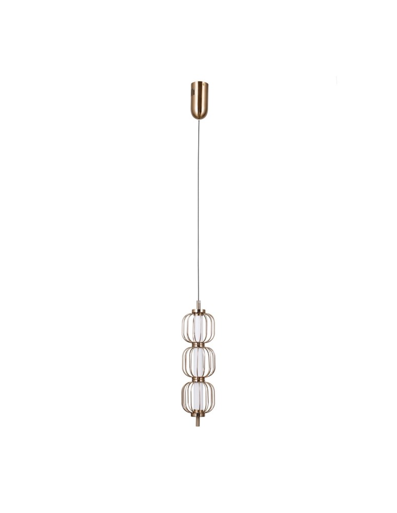 Single pendant lamps - ITALUX Pedro Pendant 3xLED 12W 3000K Gold PND-34405-3V-HBR - product kolory-swiatla.pl 3