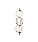 Single pendant lamps - ITALUX Pedro Pendant 3xLED 12W 3000K Gold PND-34405-3V-HBR - product 2