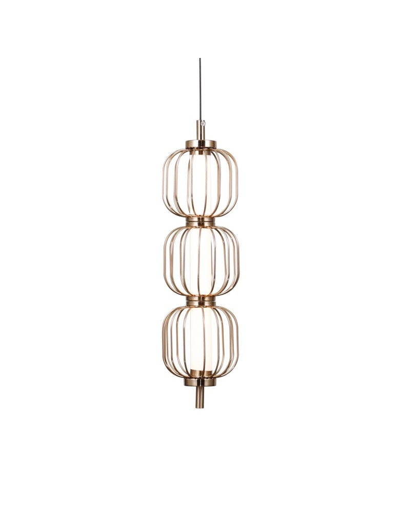 Single pendant lamps - ITALUX Pedro Pendant 3xLED 12W 3000K Gold PND-34405-3V-HBR - product kolory-swiatla.pl 2