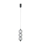 Single pendant lamps - ITALUX Pedro Pendant 3xLED 12W 3000K matte black, chrome PND-34405-3V-BK - product 3