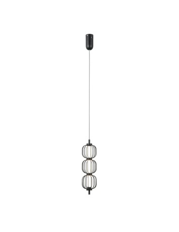 ITALUX Pedro Pendant 3xLED 12W 3000K matte black, chrome PND-34405-3V-BK