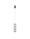 ITALUX Pedro Pendant 3xLED 12W 3000K matte black, chrome PND-34405-3V-BK