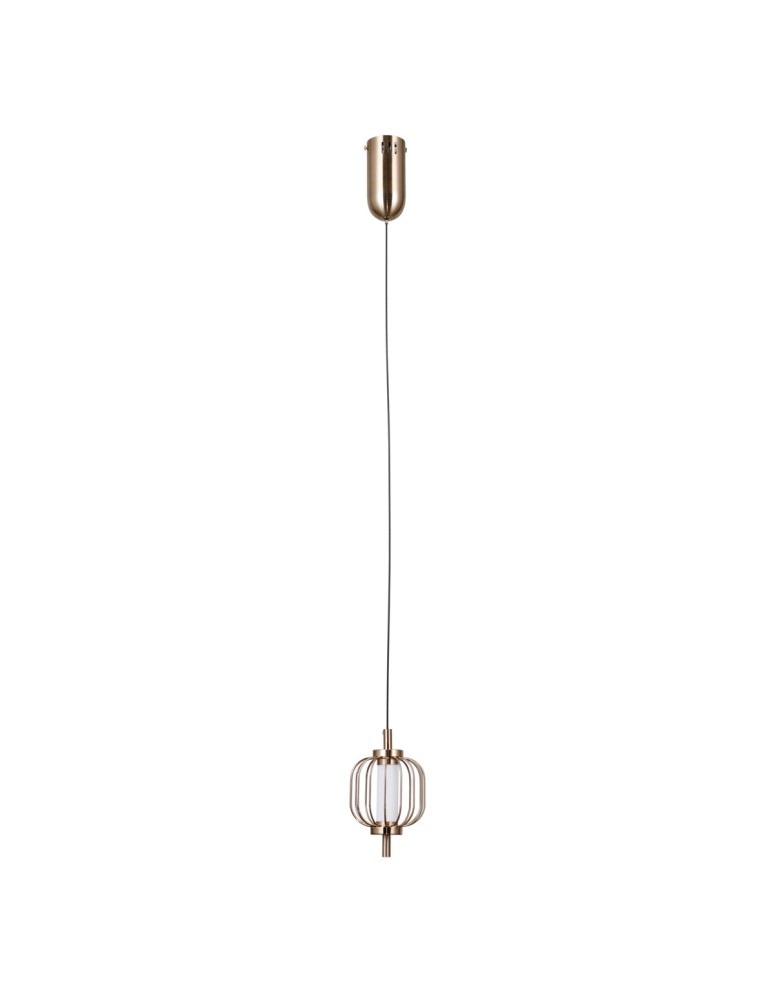 Single pendant lamps - ITALUX Pedro Pendant 1xLED 4W 3000K Gold PND-34405-1-HBR - product kolory-swiatla.pl 3