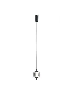 ITALUX Pedro Pendant 1xLED 4W 3000K Matte black, chrome PND-34405-1-BK