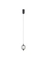 ITALUX Pedro Pendant 1xLED 4W 3000K Matte black, chrome PND-34405-1-BK