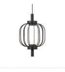Single pendant lamps - ITALUX Pedro Pendant 1xLED 4W 3000K Matte black, chrome PND-34405-1-BK - product 2