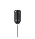 Single pendant lamps - ITALUX Pedro Pendant 1xLED 4W 3000K Matte black, chrome PND-34405-1-BK - product 3