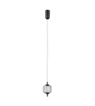 Single pendant lamps - ITALUX Pedro Pendant 1xLED 4W 3000K Matte black, chrome PND-34405-1-BK - product 4
