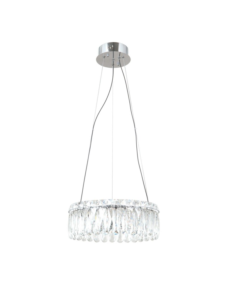 Glamour pendant lamps - ITALUX Nosta Pendant 1xLED 24W 3000K Chrome PND-34364-2-CH-CL - product kolory-swiatla.pl 2