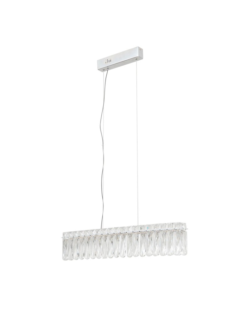 Glamour pendant lamps - ITALUX Nosta Pendant 1xLED 16W 3000K Chrome PND-34364-1-CH-CL - product kolory-swiatla.pl 1