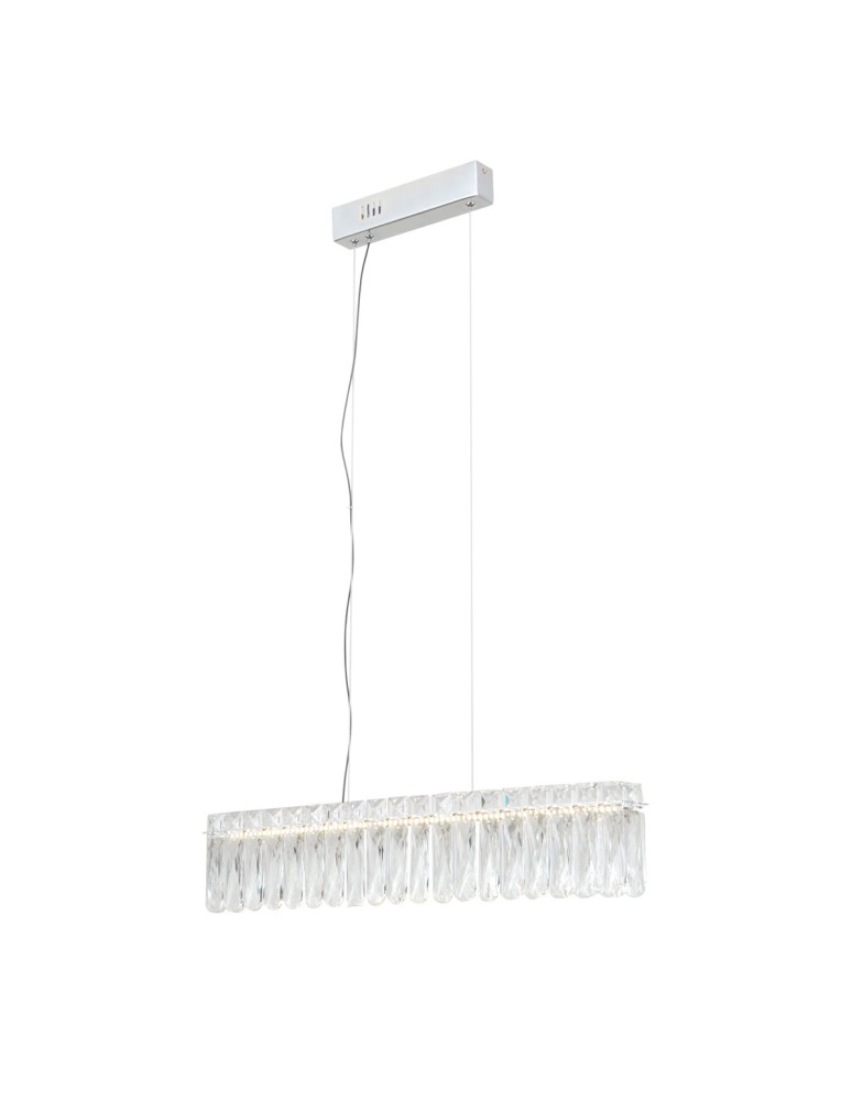 Glamour pendant lamps - ITALUX Nosta Pendant 1xLED 16W 3000K Chrome PND-34364-1-CH-CL - product kolory-swiatla.pl 2