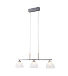 Pendant lamps over the island - ITALUX Montiela Pendant 3xLED 15W 3000K matte black, gold PND-34374-3-BK - product 2