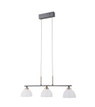 ITALUX Montiela Wisząca 3xLED 15W 3000K Czarny mat, złoty PND-34374-3-BK