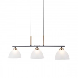 ITALUX Montiela Wisząca 3xLED 15W 3000K Czarny mat, złoty PND-34374-3-BK