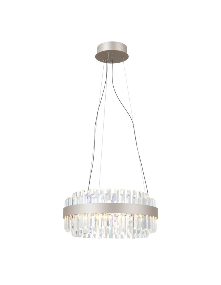 Glamour pendant lamps - ITALUX Horna Pendant 1xLED 36W 3000K Champagne PND-34386-1-CH-CL - product kolory-swiatla.pl 1