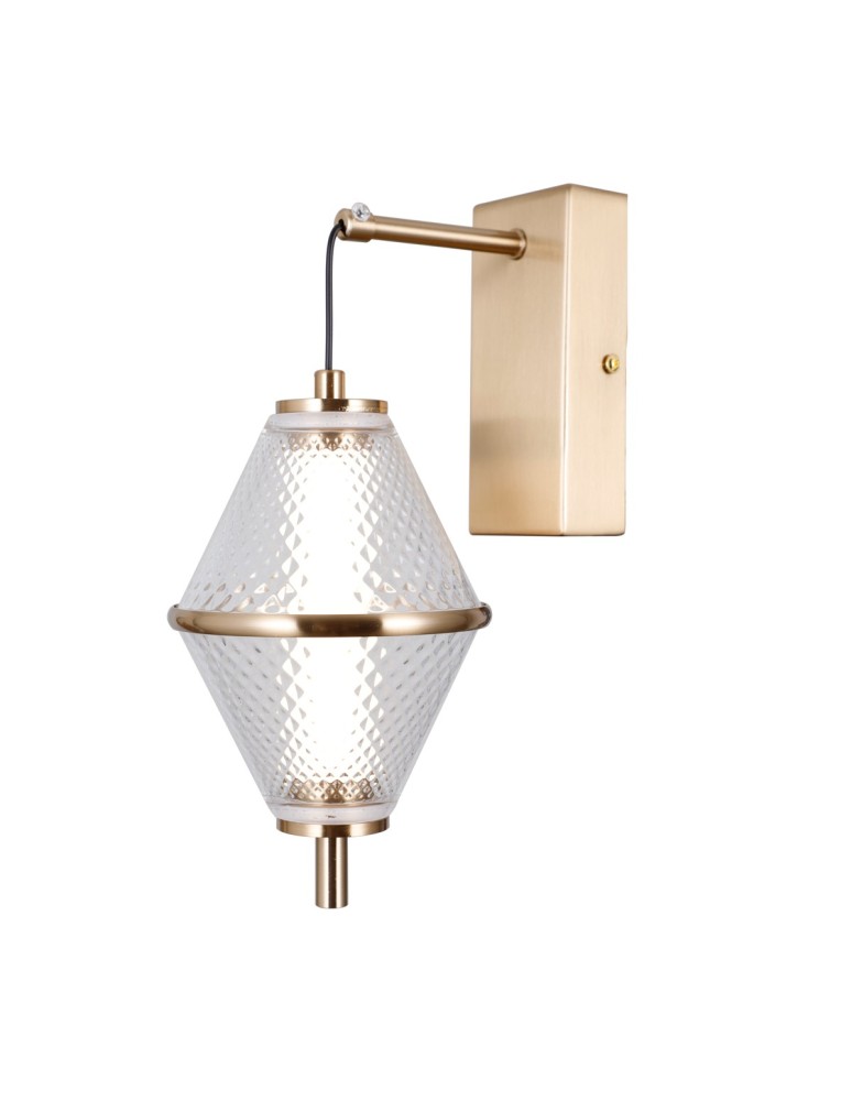 Wall lamps - ITALUX Fuente wall lamp 1xLED 5W 3000K Gold WL-34395-1-HBR - product kolory-swiatla.pl 1
