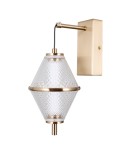 ITALUX Fuente ścienna 1xLED 5W 3000K Złoty WL-34395-1-HBR