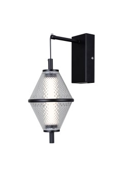 ITALUX Fuente ścienna 1xLED 5W 3000K Czarny mat, chrom WL-34395-1-BK