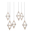 LED pendant lamps - ITALUX Fuente Pendant 6xLED 30W 3000K Gold PND-34395-6-HBR - product 2