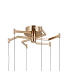 ITALUX Fuente Wisząca 6xLED 30W 3000K Złoty PND-34395-6-HBR ITALUX Fuente Wisząca 6xLED 30W 3000K Złoty PND-34395-6-HBR