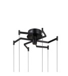 LED pendant lamps - ITALUX Fuente Pendant 6xLED 30W 3000K matte black, chrome PND-34395-6-BK - product 3