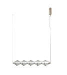 ITALUX Fuente Wisząca 5xLED 25W 3000K Złoty PND-34395-5-HBR