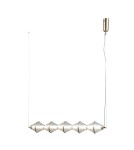 Pendant lamps over the island - ITALUX Fuente Pendant 5xLED 25W 3000K Gold PND-34395-5-HBR - product 1