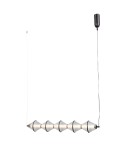 Pendant lamps over the island - ITALUX Fuente Pendant 5xLED 25W 3000K matte black PND-34395-5-BK - product 1