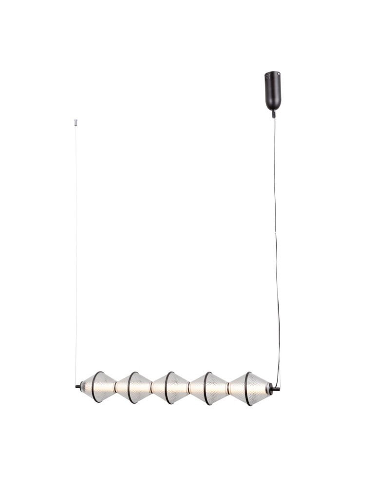 Pendant lamps over the island - ITALUX Fuente Pendant 5xLED 25W 3000K matte black PND-34395-5-BK - product kolory-swiatla.pl 1