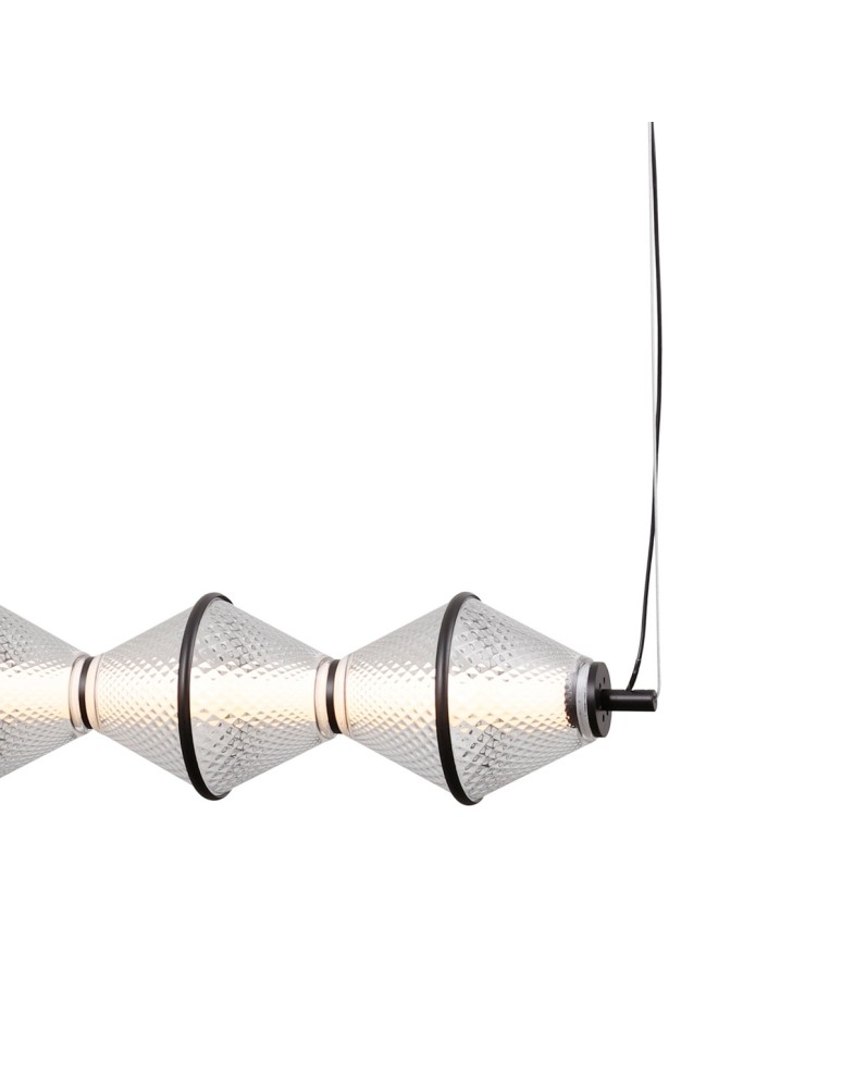 Pendant lamps over the island - ITALUX Fuente Pendant 5xLED 25W 3000K matte black PND-34395-5-BK - product kolory-swiatla.pl 2