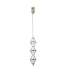 Single pendant lamps - ITALUX Fuente Pendant 3xLED 15W 3000K Gold PND-34395-3V-HBR - product 3