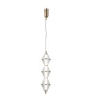 Single pendant lamps - ITALUX Fuente Pendant 3xLED 15W 3000K Gold PND-34395-3V-HBR - product 1