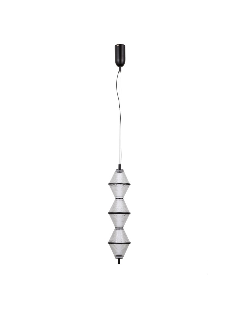Single pendant lamps - ITALUX Fuente Pendant 3xLED 15W 3000K matte black PND-34395-3V-BK - product kolory-swiatla.pl 4