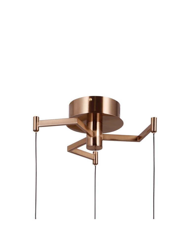 Triple pendant lamps - ITALUX Fuente Pendant 3xLED 15W 3000K Gold PND-34395-3-HBR - product kolory-swiatla.pl 2