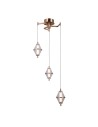 ITALUX Fuente Pendant 3xLED 15W 3000K Gold PND-34395-3-HBR