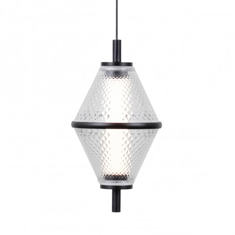 ITALUX Fuente Wisząca 3xLED 15W 3000K Czarny mat, chrom PND-34395-3-BK