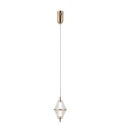 Single pendant lamps - ITALUX Fuente Pendant 1xLED 5W 3000K Gold PND-34395-1-HBR - product 1