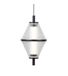 Single pendant lamps - ITALUX Fuente Pendant 1xLED 5W 3000K Matte black, gold PND-34395-1-BK - product 2