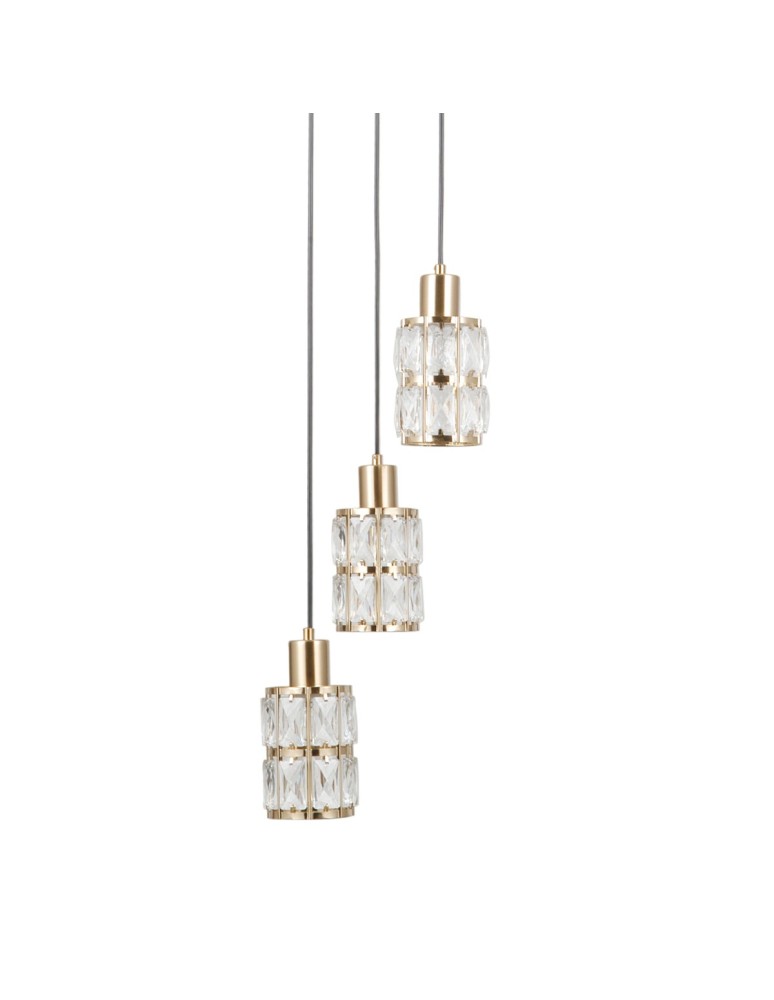 Triple pendant lamps - ITALUX Alma Pendant 3xE27 40W Gold PND-40668-3-HBR - product kolory-swiatla.pl 4