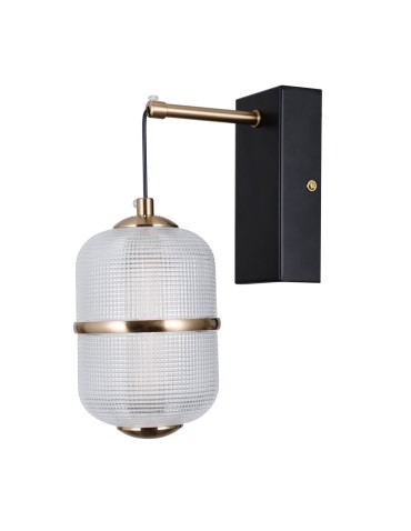 ITALUX Alani wall lamp 1xLED 6W 3000K matte black, gold WL-34375-1-BK - product 2