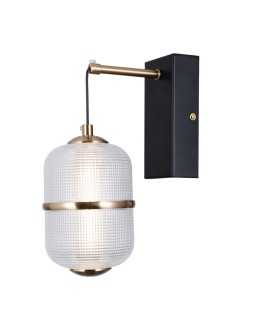 ITALUX Alani wall lamp 1xLED 6W 3000K matte black, gold WL-34375-1-BK